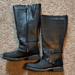 Timberland Women's Black Leather Wheelwright Boots